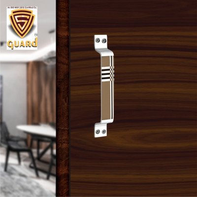 S-GUARD Stainless Steel Door & Cabinet Handles, Knobs Handles-Size-6 Inch-6 Pcs-Laser Printed Design-SSL37