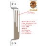 S-GUARD Stainless Steel Door & Cabinet Handles, Knobs Handles-Size-6 Inch-6 Pcs-Laser Printed Design-SSL40