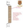 S-GUARD Stainless Steel Door & Cabinet Handles, Knobs Handles-Size-6 Inch-6 Pcs-Laser Printed Design-SSL41