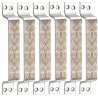S-GUARD Stainless Steel Door & Cabinet Handles, Knobs Handles-Size-6 Inch-6 Pcs-Laser Printed Design-SSL42