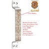 S-GUARD Stainless Steel Door & Cabinet Handles, Knobs Handles-Size-6 Inch-6 Pcs-Laser Printed Design-SSL42