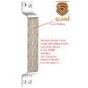S-GUARD Stainless Steel Door & Cabinet Handles, Knobs Handles-Size-6 Inch-6 Pcs-Laser Printed Design-SSL43