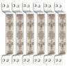 S-GUARD Stainless Steel Door & Cabinet Handles, Knobs Handles-Size-6 Inch-6 Pcs-Laser Printed Design-SSL45