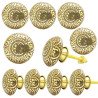 S-GUARD Pure Brass knobs for Drawer, Racks, Kitchen Cabinets, Wardrobe- Pack of 10 Avenger B-15