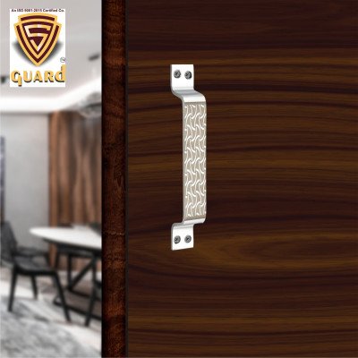 S-GUARD Stainless Steel Door & Cabinet Handles, Knobs Handles-Size-6 Inch-6 Pcs-Laser Printed Design-SSL47