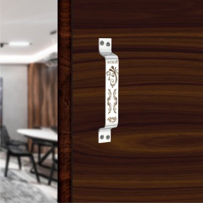 BUCKLLER Stainless Steel Door & Cabinet Handles, Knobs Handles-Size-6 Inch-6 Pcs-Laser Printed Design-SSL51