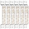 BUCKLLER Stainless Steel Door & Cabinet Handles, Knobs Handles-Size-6 Inch-6 Pcs-Laser Printed Design-SSL03