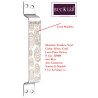 BUCKLLER Stainless Steel Door & Cabinet Handles, Knobs Handles-Size-6 Inch-6 Pcs-Laser Printed Design-SSL03