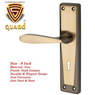 S-GUARD Iron Mortise Handle Lock for Main Door, Bedroom, Main Gate Heavy Duty-70MM Double Turn Lock-8 Inch