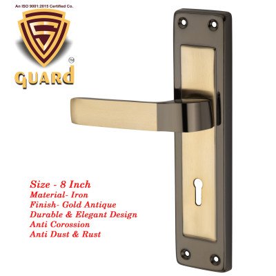 S-GUARD Iron Mortise Handle Lock for Main Door, Bedroom, Main Gate Heavy Duty-70MM Double Turn Lock-8 Inch-Mazda