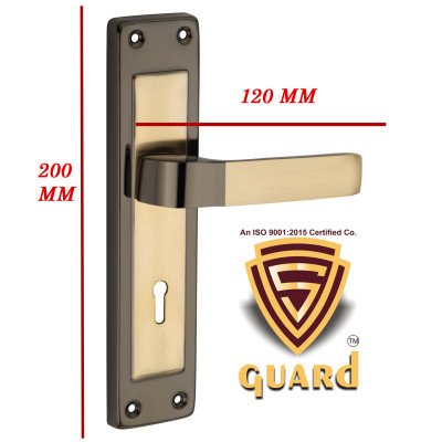 S-GUARD Iron Mortise Handle Lock for Main Door, Bedroom, Main Gate Heavy Duty-70MM Double Turn Lock-8 Inch-Mazda