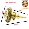 S-GUARD Pure Brass knobs for Drawer, Racks, Kitchen Cabinets, Wardrobe- Pack of 10- Elephant