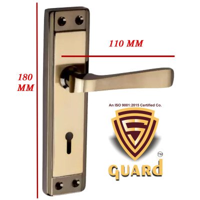 S-GUARD Iron Mortise Handle Lock for Main Door, Bedroom, Main Gate Heavy Duty-65MM Double Turn Lock