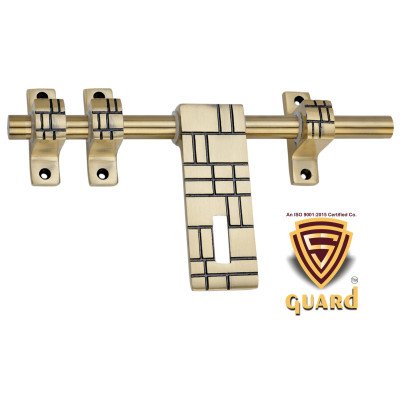 S-Guard Push to Close Latch  (Aluminium, Stainless Steel) Finish-Gold Antique, Size -10 Inch Alodrop-Unique