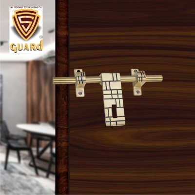 S-Guard Push to Close Latch  (Aluminium, Stainless Steel) Finish-Gold Antique, Size -10 Inch Alodrop-Unique