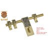 S-Guard Push to Close Latch  (Aluminium, Stainless Steel) Finish-Gold Antique, Size -10 Inch Alodrop-Ganapati