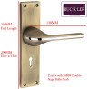BUCKLER Zinc Alloy-4218-Gold Antique 8 Inch Mortise Handle set-70MM Double Turn Bullet Lock  (Gold Antique)