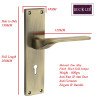 BUCKLER Zinc Alloy-4138-Gold Antique 8 Inch Mortise Handle set-70MM Double Turn Bullet Lock  (Gold Antique)