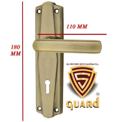 S-GUARD Iron Mortise Handle Lock for Main Door, Bedroom, Main Gate Heavy Duty-65MM Double Turn Lock-FBA