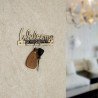BUCKLER Welcome Text Brass Gold Antique 5 Hooks Decorative,Premium for Wall|Living Room Brass Key Holder  (5 Hooks, Gold, Black)