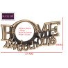 BUCKLER Home Sweet Home Text Brass Gold Antique 5 Hooks Decorative,Premium for Wall|Living Room Brass Key Holder  (5 Hooks, Gold