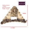 BUCKLER GANAPATI Text Brass Gold Antique 5 Hooks Decorative,Premium for Wall|Living Room Brass Key Holder  (5 Hooks, Gold)