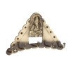 BUCKLER GANAPATI Text Brass Gold Antique 5 Hooks Decorative,Premium for Wall|Living Room Brass Key Holder  (5 Hooks, Gold)