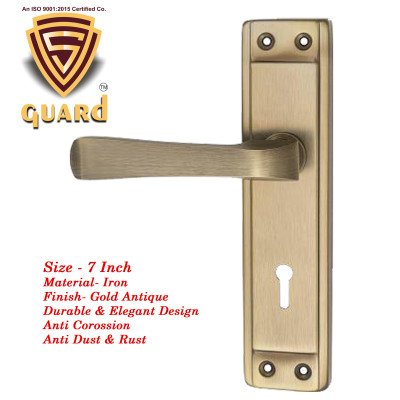 S-GUARD Iron Mortise Handle Lock for Main Door, Bedroom, Main Gate Heavy Duty-65MM Double Turn Lock-CODA