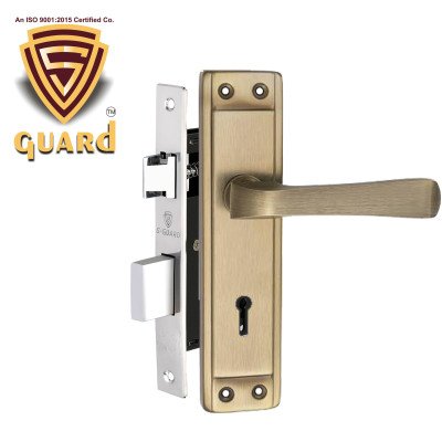 S-GUARD Iron Mortise Handle Lock for Main Door, Bedroom, Main Gate Heavy Duty-65MM Double Turn Lock-CODA