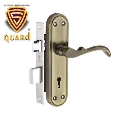 S-GUARD Iron Mortise Handle Lock for Main Door, Bedroom, Main Gate Heavy Duty-65MM Double Turn Lock-MERCA