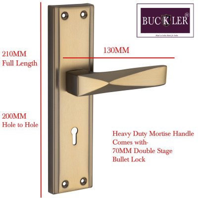 copy of copy of copy of copy of S-GUARD Iron Mortise Handle Lock for Main Door, Bedroom, Main Gate Heavy Duty-70MM Double Turn L