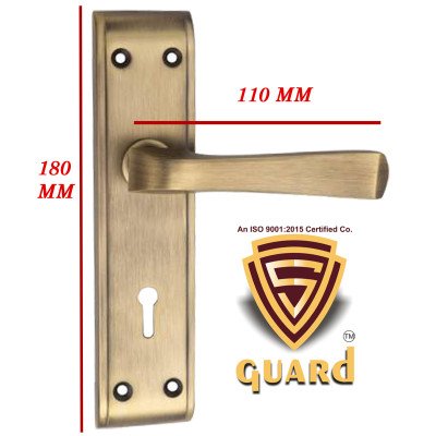 S-GUARD Iron Mortise Handle Lock for Main Door, Bedroom, Main Gate Heavy Duty-65MM Double Turn Lock-ODWA