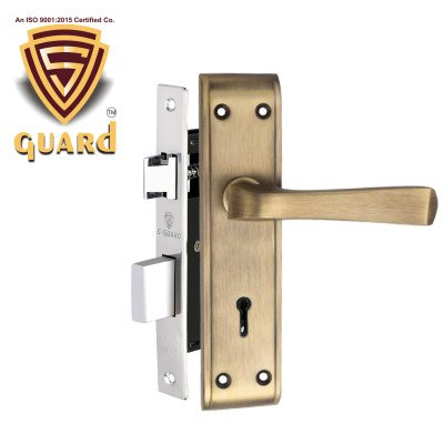 S-GUARD Iron Mortise Handle Lock for Main Door, Bedroom, Main Gate Heavy Duty-65MM Double Turn Lock-ODWA