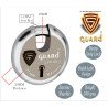 S-GUARD UUltima Iron-Steel 77MM,8 Lever-8 Common Keys Shutter lock for Shop,Godown,Store Gate-Door Lock  (Laser Print Design)