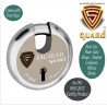 S-GUARD Jalaram Iron-Steel 77MM,8 Levers -4 Keys-Shutter lock for Shop,Godown,Store Gate-Door Lock  (Laser Print)
