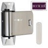 BUCKLER Door closer, Door Concealed for Wooden door,Helix Silver