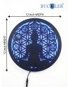 BUCKLER LED Buddha Wall Light | Warm Backlit Buddha Mandala Wall Decor | Spiritual LED Wall Art for Home, Temple & Living Room