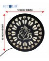 BUCKLER LED Ganpati Wall Light | Warm Backlit Ganesh Mandala Wall Decor | Spiritual LED Wall Art for Home, Temple & Living Room