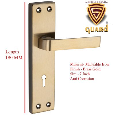 S-GUARD Iron Mortise Handle Lock for Main Door, Bedroom, Main Gate Heavy Duty-65MM Double Turn Lock-VA