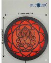 BUCKLER LED Ganpati Wall Light | Warm Backlit Ganesh Mandala Wall Decor | Spiritual LED Wall Art for Home, Temple & Living Room