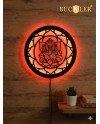 BUCKLER LED Ganpati Wall Light | Warm Backlit Ganesh Mandala Wall Decor | Spiritual LED Wall Art for Home, Temple & Living Room