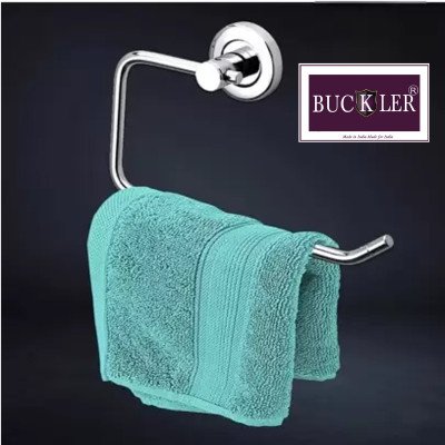 BUCKLER Stainless Steel Towel Ring for Bathroom and Kitchen, Heavy duty Silver Finish