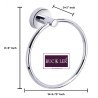 copy of copy of copy of copy of copy of BUCKLER Stainless Steel Towel Ring for Bathroom and Kitchen, Heavy duty Silver Finish