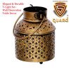 S-Guard Premium Tea Light Holder for Wall, Table Decor,Temple Decorative, Diwali Decorative Showpiece - (Iron, Gold)