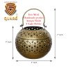 S-Guard Premium Tea Light Holder for Wall, Table Decor,Temple Decorative, Diwali Decorative Showpiece -Lota (Iron, Gold)