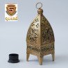 S-Guard Decorative T-Light Stand Table |Temple|Diwali|Auspicious Decoration,Iron Metal  (Gold)