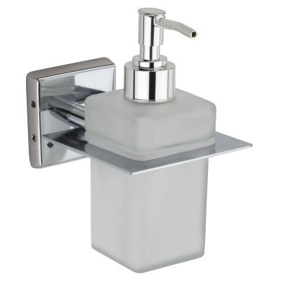 BUCKLER Liquid-Hand-wash Wall Mount Dispenser 300 ml Liquid, Shampoo, Lotion, Conditioner, Soap Dispenser  (Clear)