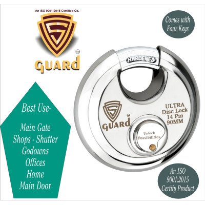 S-GUARD Stainless Steel Lock 90MM-14 Pin-Common Keys