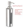 BUCKLER Stainless Steel Liquid-Soap Dispenser-Wall Mount 300 ml Liquid, Shampoo, Lotion, Conditioner Stand Dispenser  (Silver)