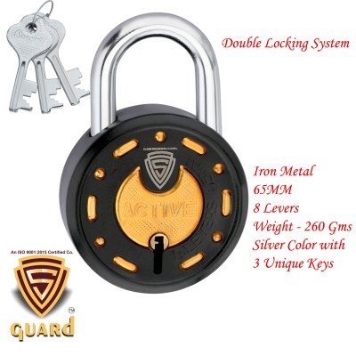 copy of copy of copy of copy of copy of S-Guard Atoot Laser Printed Heavy Door Lock, Gate Lock-60MM-8 Levers, Double Locking 5 K